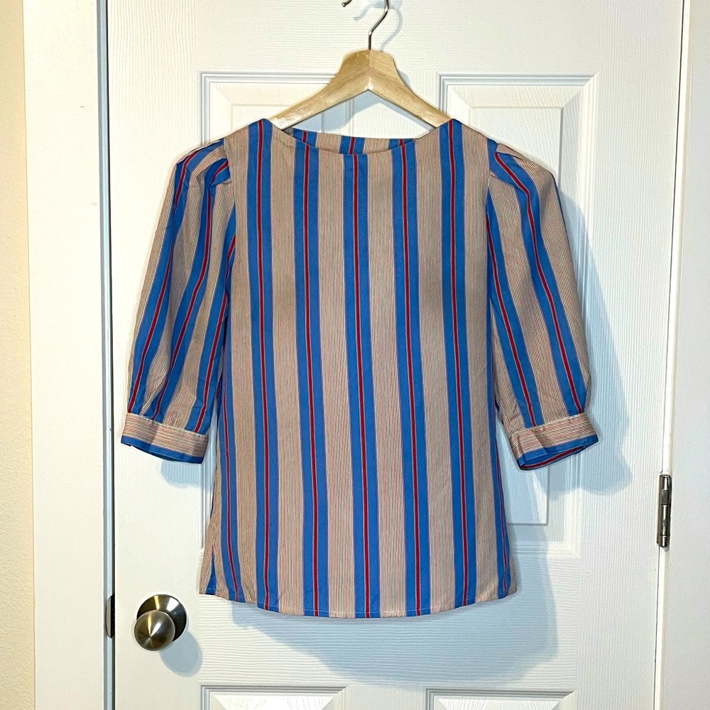 Pat Marsh for Steven Barry VTG striped blouse sz 6